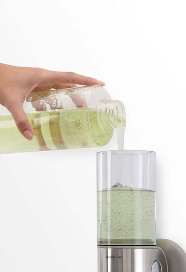 Simplehuman Επιτοίχιο Dispenser από Ανοξείδωτο Ατσάλι Γκρι 444ml