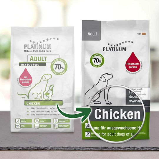 Platinum Pet Food & Care 0.9kg Trockenfutter für erwachsene sterilisierte Hunde kleiner Rassen mit Huhn