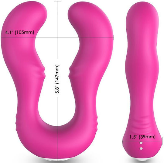 Armony Doppelter Vibrator mit Fernbedienung Fuchsie