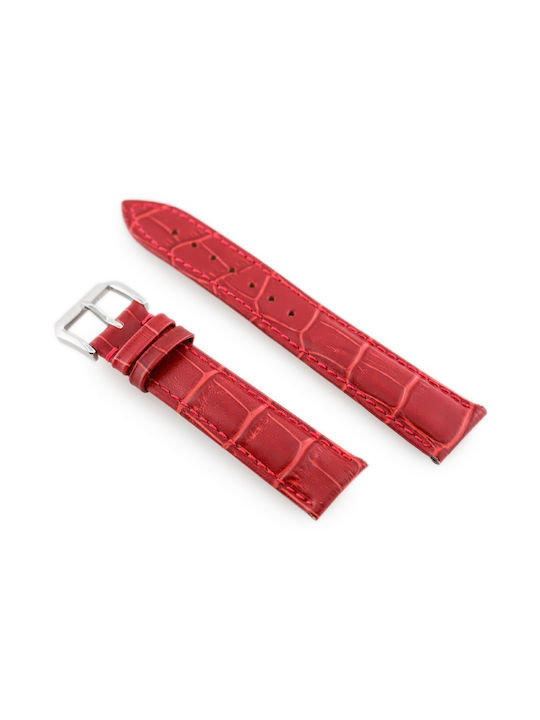 Pacific Leather Strap Red 20mm