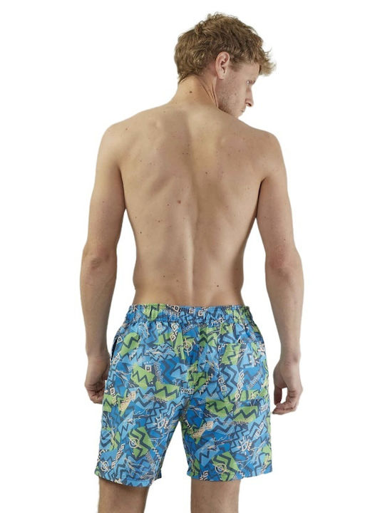 Maui & Sons Men's Swimwear Shorts Blue with Patterns