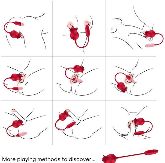 Armony Klitoris Vibrator 39cm Rot
