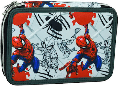 Gim Double Filled Pencil Case Spiderman Spider Wall M18 X W15 X H4 cm