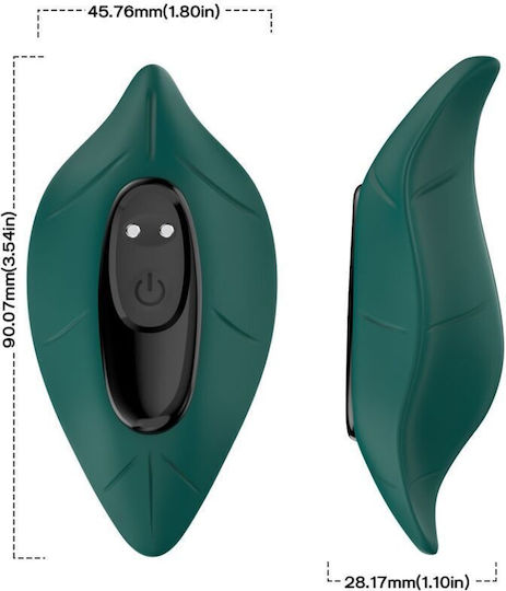 Armony Mini Clitoral Vibrator with Remote Control 9cm Green