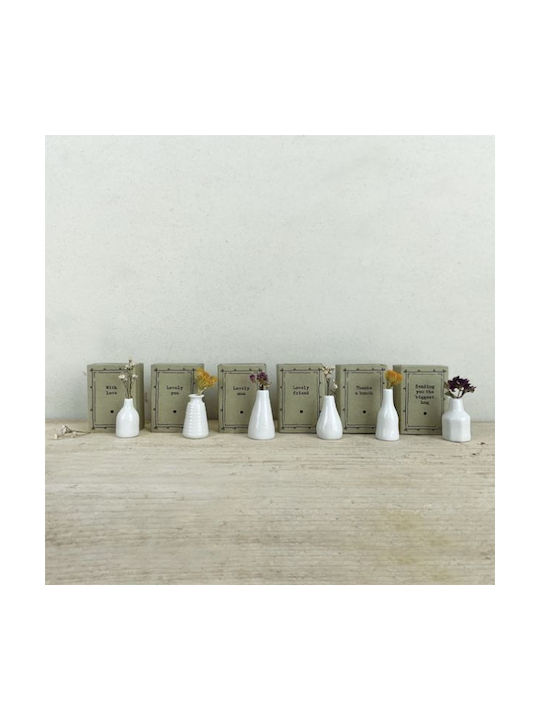 Synchronia Decorative Message made of Ceramic Material 4.5x2x3.4cm 1pcs