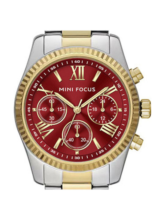 Mini Focus Damen Uhr mit Silber Metallarmband
