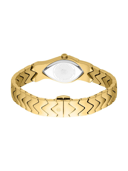 Roberto Cavalli Snake Core Watch with Silver Metal Bracelet