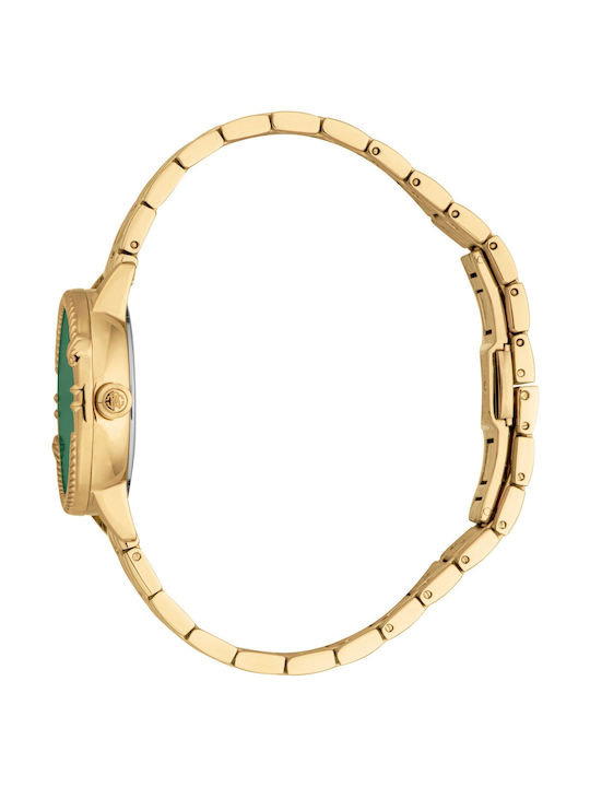 Roberto Cavalli Core Watch with Green Metal Bracelet