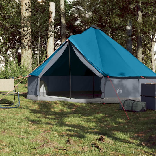 vidaXL Campingzelt Teepee Blau Für 6 Personen