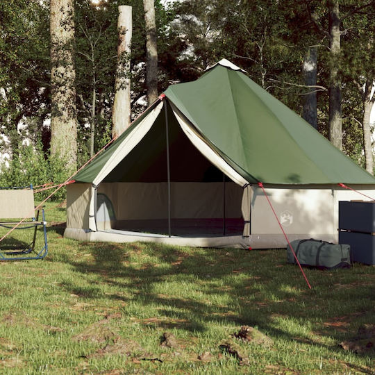 vidaXL Campingzelt Teepee Grüne für 6 Personen 305x305x200cm