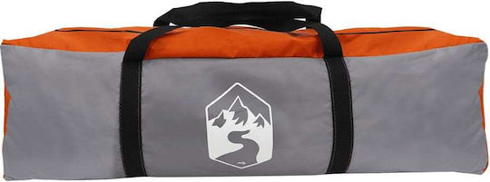 vidaXL Camping Tent Orange for 6 People 455x370x175cm