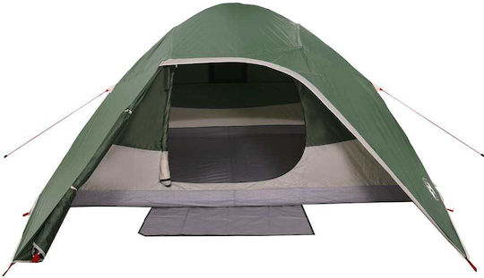 vidaXL Σκηνή Camping Πράσινη για 6 Άτομα