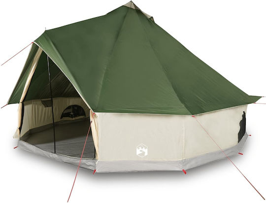 vidaXL Campingzelt Teepee Grüne für 6 Personen 305x305x200cm