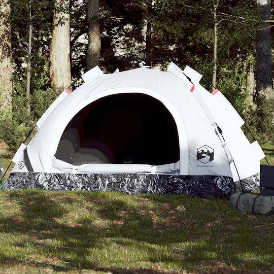 vidaXL Campingzelt Igloo Weiße Für 4 Personen