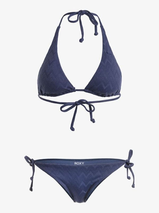 Roxy Set Bikini Triunghi cu Umplutură Albastru marin