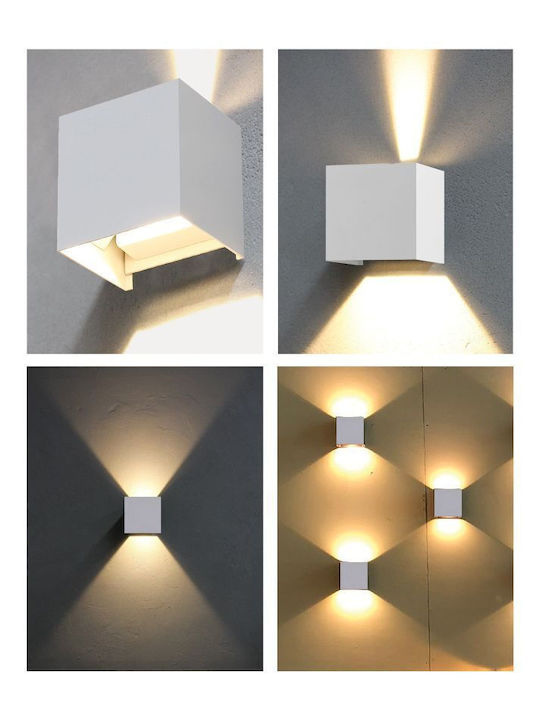 Vivalux Stark Επιτοίχιο Εξωτερικό Φωτιστικό LED IP65 6W με Ρυθμιζόμενο Λευκό Φως 10x10x10εκ.