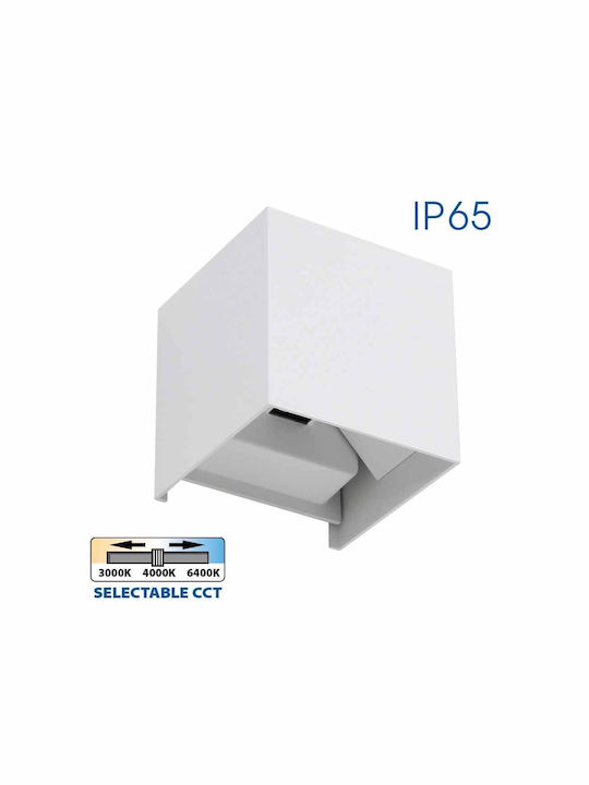 Vivalux Stark Επιτοίχιο Εξωτερικό Φωτιστικό LED IP65 6W με Ρυθμιζόμενο Λευκό Φως 10x10x10εκ.