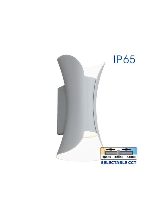 Vivalux Επιτοίχιο Εξωτερικό Φωτιστικό LED IP65 10W με Ρυθμιζόμενο Λευκό Φως 10x20x8εκ.