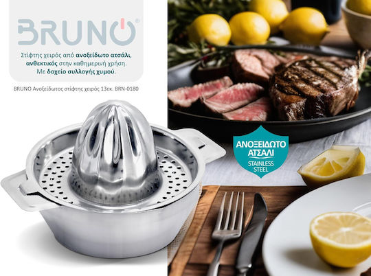 Bruno Inox Hand Juicer with Container Silver