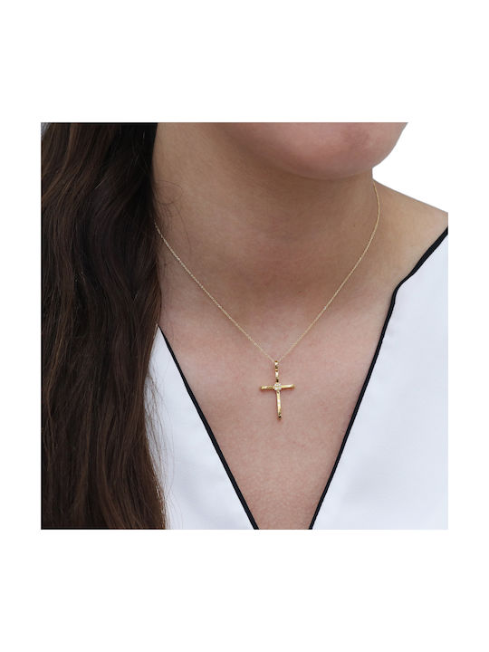 Gold Cross 14K with Chain