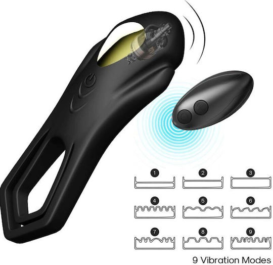 Armony Vibrating Cock Ring Schwanz Schwarz