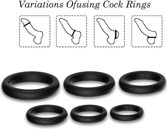Armony Ring Schwanz Silikon Schwarz