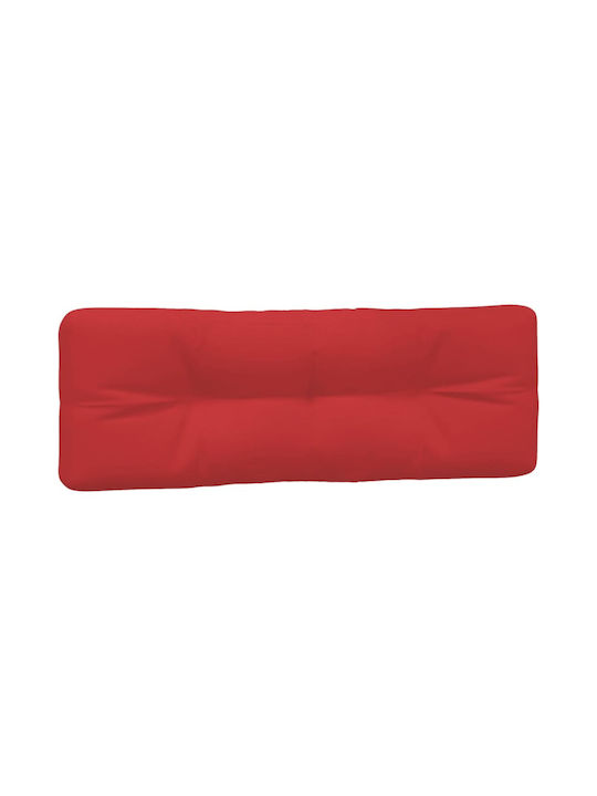 vidaXL Waterproof Bench Cushion for Pallet with Backrest Red 7 Pieces