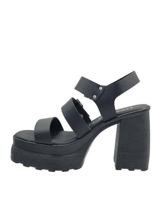 Leather Sandals Black