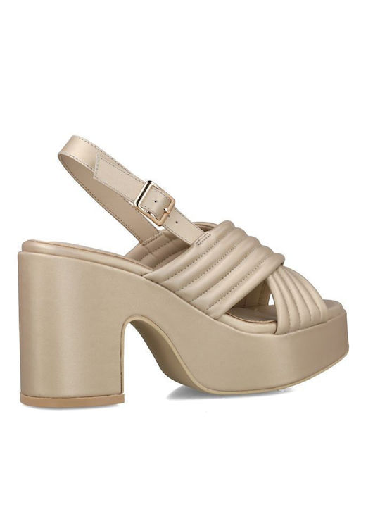 Sandalen Beige