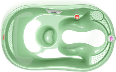 OK Baby Baby Bath Onda Evolution with Thermometer Green