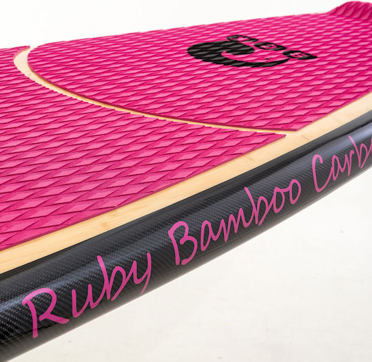 SCK Ruby 11'6'' Bambus SUP Board mit Länge 3.5m Rosa