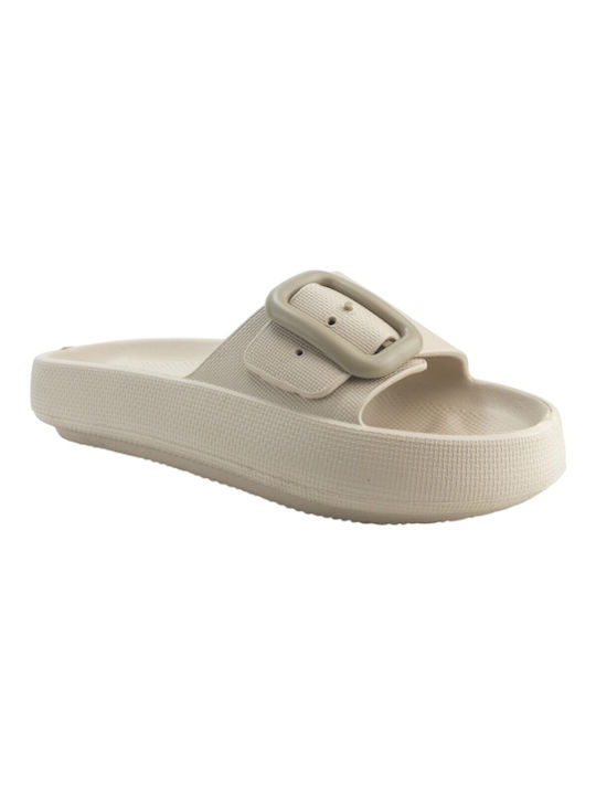 Sabino Frauen Flip Flops in Beige Farbe