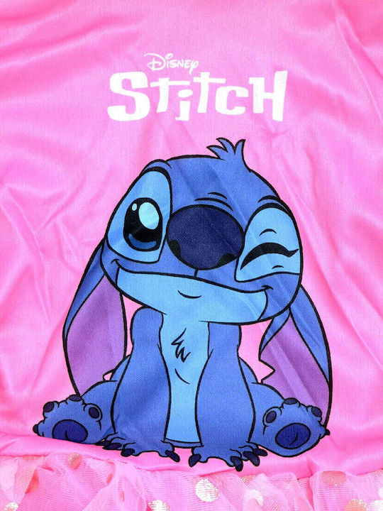 Lilo & Stitch Girls Dress Short Sleeve Tulle Pink