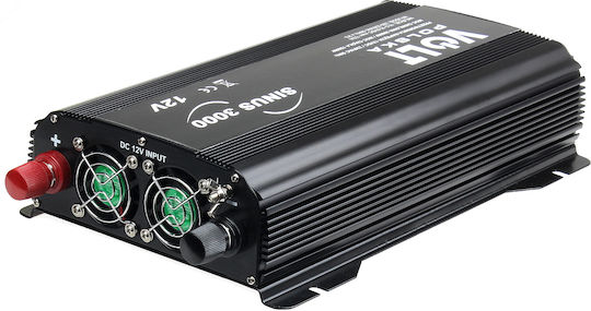 Volt Polska Car Power Inverter Pure Sinewave 1500W for Conversion 12V DC to 230V AC