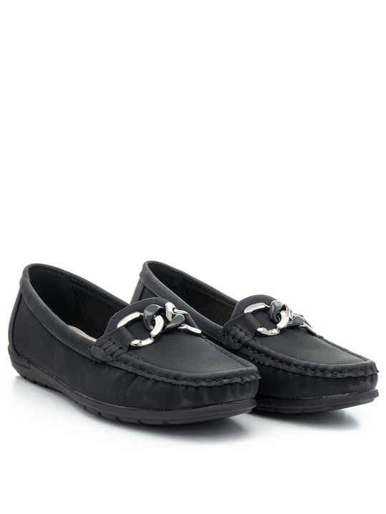 Antrin Women's Moccasins in Black Color