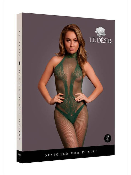 Shots Sexy Bodystocking Green