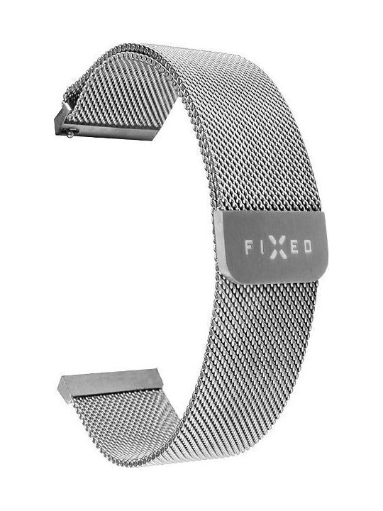 Fixed Mesh Metallic-Armband Silber 20mm Fixed Mesh Metallic-Armband Silber 20mm