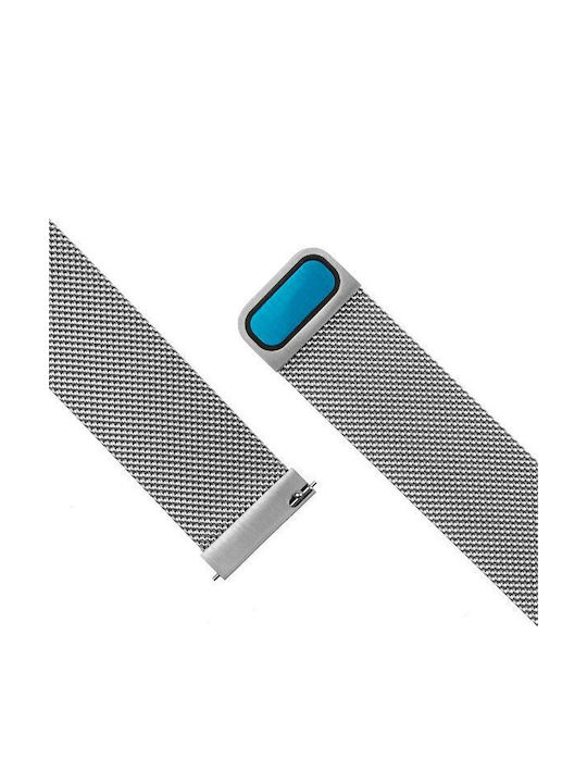 Fixed Mesh Μεταλλικό Μπρασελέ Ασημί 20mm
