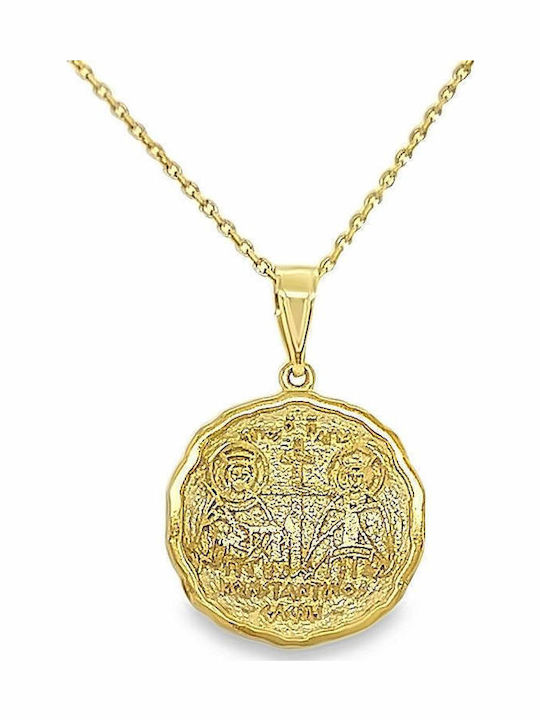 Xryseio Anhänger Kinder Amulett Beidseitig Konstantinato aus Weißgold 9K KN1101