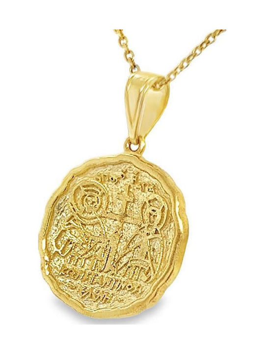 Xryseio Anhänger Kinder Amulett Beidseitig Konstantinato aus Weißgold 9K KN1101