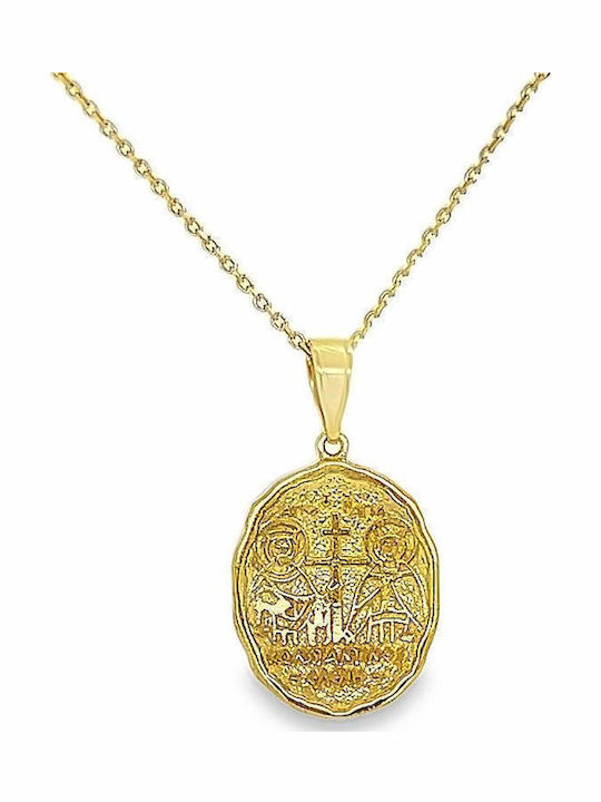 Xryseio Anhänger Kinder Amulett Beidseitig Konstantinato aus Weißgold 9K KN1106