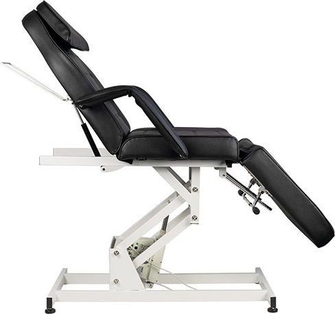 Elegant Furniture Scaun Pentru Cosmetică Negru Cu Cuptor Și Grătar Salamander Comercial Și Mecanism De Ridicare Electrică