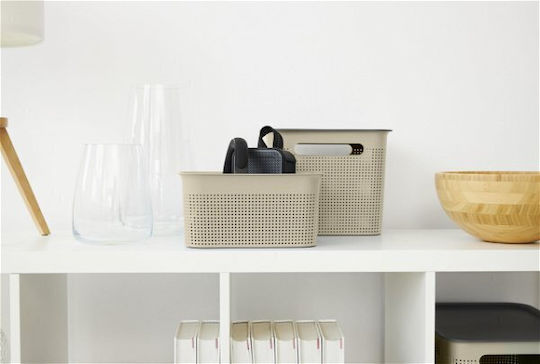 Rotho Babydesign Kunststoff Aufbewahrungsbox mit Deckel Braun 26.2x18cm 1Stück
