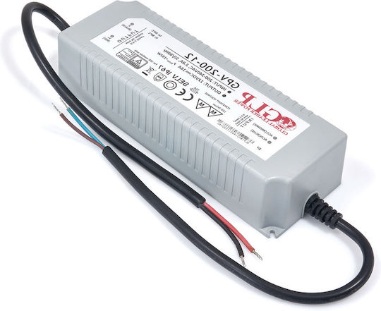 GLP LED-Netzteil Wasserdicht IP67 Leistung 192W mit Ausgangsspannung 12V