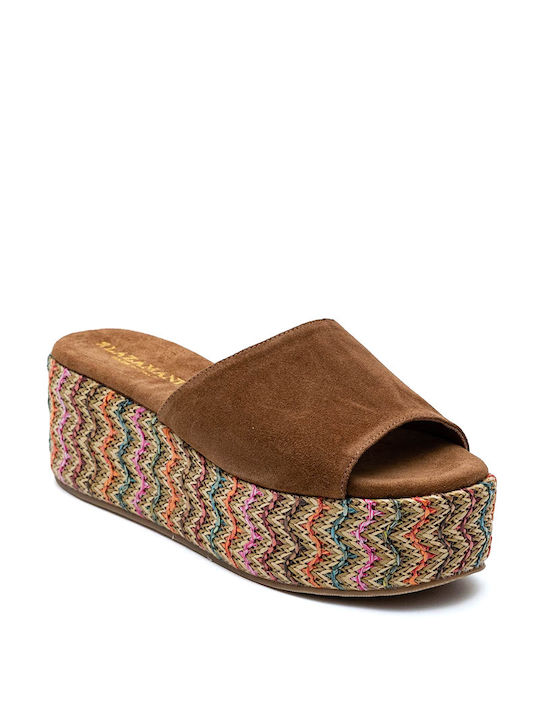 Lazamani Women's Fabric Platform Shoes Multicolour