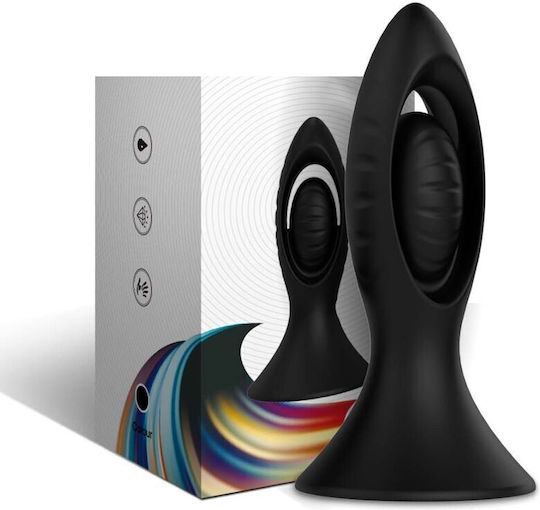Armony Anal Plug with Vibration Black 10.26cm