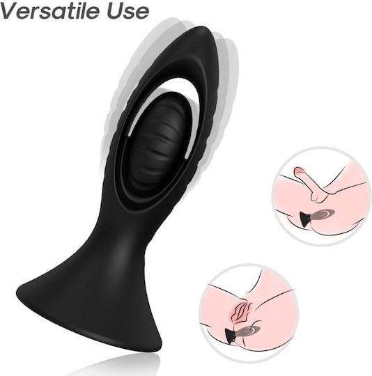 Armony Anal Plug with Vibration Black 10.26cm