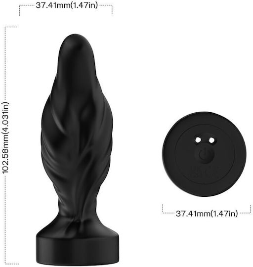 Armony Anal Plug mit kabelloser Funktion und Vibration Schwarz 10.26cm