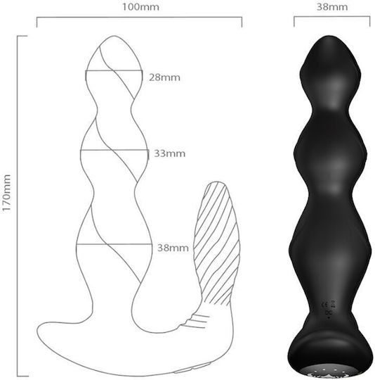 Armony Anal Plug mit kabelloser Funktion und Vibration Schwarz