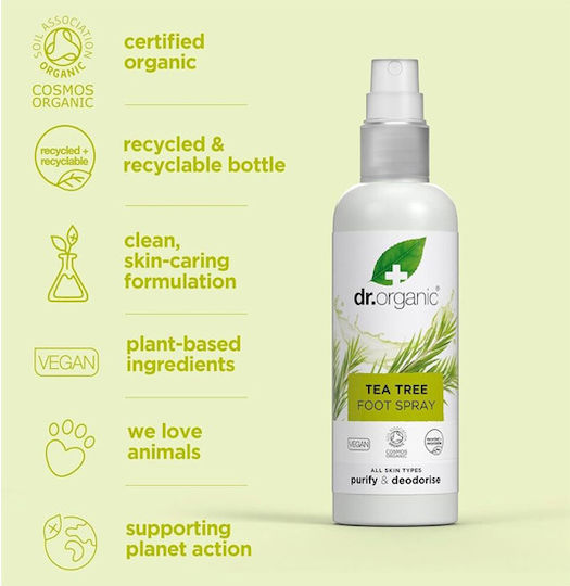 Dr.Organic Αποσμητικό Ποδιών 100ml